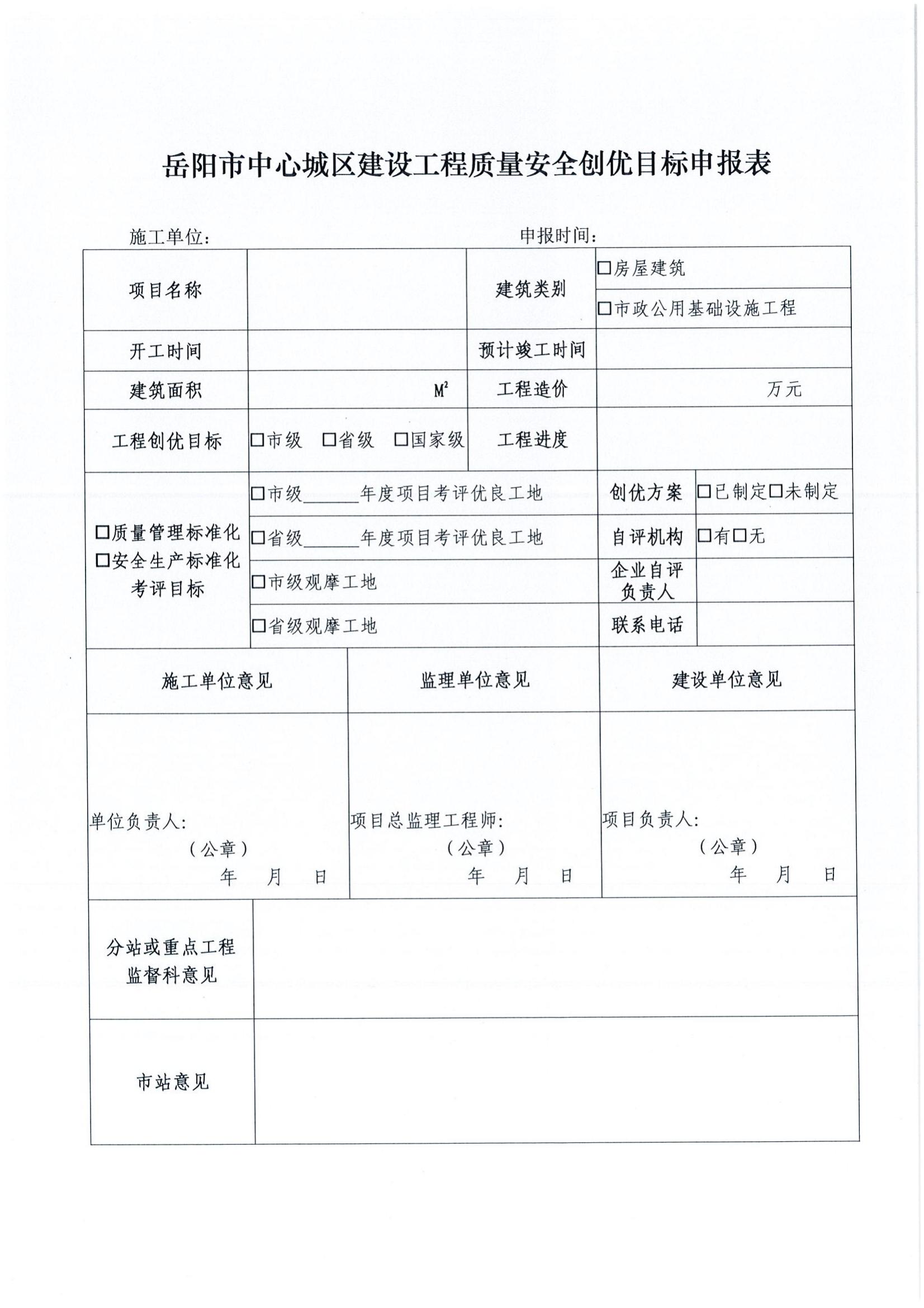 6号  关于规范我市中心城区建设工程质量安全创优目标申报管理工作的通知_02
